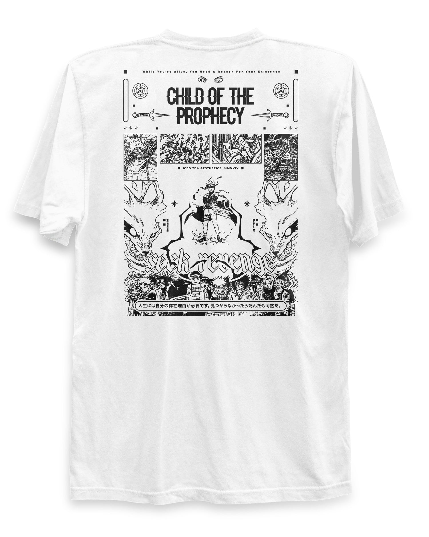 NARUTO (PROPHECY) - Back Print T-Shirt