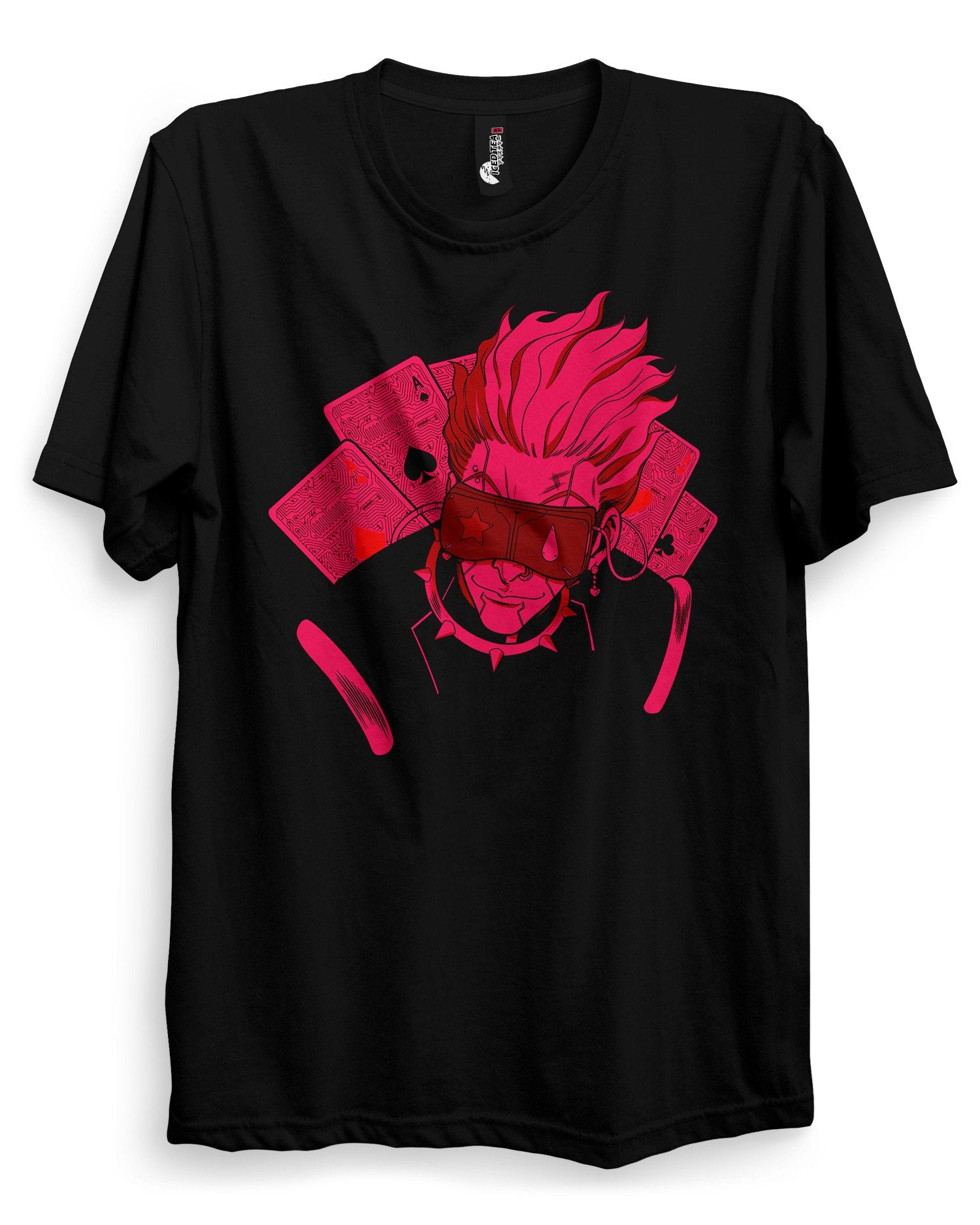 HISOKA (NEON) - Cyberpunk Anime T-Shirt - Dark Aesthetics and Anime Clothing Streetwear